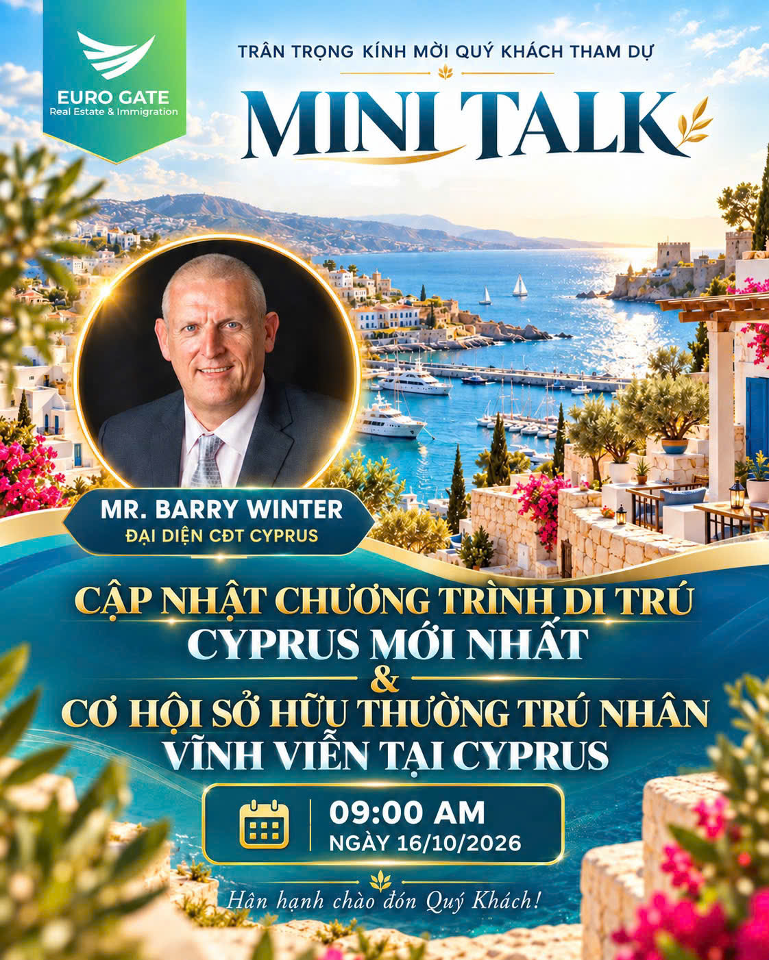 MINI TALK CYPRUS – CẬP NHẬT CHÍNH SÁCH DI TRÚ MỚI NHẤT